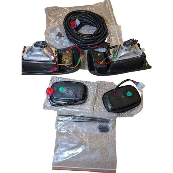 Headlight and tail light replacement kit for 93 and up golf club cart - Picture 2 of 9